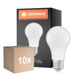 Fordelspakke 10x Ledvance Classic LED E27 Pære matt 8.5W 806lm - 827 ekstra varm hvid | erstatter 60W