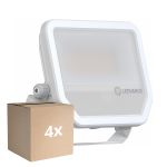 Fordelspakke 4x Ledvance LED Projektør Aluminium Hvid 41W 5500lm 100D - 830 Varm Hvid | IP66 - Symmetrisk