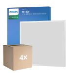 Fordelspakke 4x Philips LED Panel CoreLine RC132V 22/31W 2900-4300lm - 830-835-840 CCT | 60x60cm - UGR <19 - Justerbar Watt 