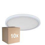 Fordelspakke 10x D'Lite Loftlampe Luma Hvid 18W 1700lm - 827 Ekstra Varm Hvid | IP44 - 29cm
