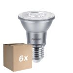 Fordelspakke 6x Philips Master Value LED Pære Reflektor E27 PAR20 6W 540lm 40D - 940 kold hvid | bedste farvegengivelse - dæmpbar - erstatter 50W