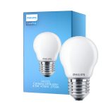 Philips Corepro LED Lustre E27 Kugle matt 4.3W 470lm - 827 ekstra varm hvid | erstatter 40W