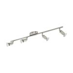 Eglo Loftlampe Buzz-LED Stål Satin Nikkel 4x2.8W 4x250lm - 830 Varm Hvid | IP20 - Inkl. 4x GU10