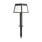 Eglo Jordspyd Lys Altilia Solar Sort 7W 790lm - 830 Varm Hvid | IP65 - Bevægelsessensor