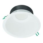 Philips LED downlight Coreline DN142B Aluminium Hvid 19.2W 2300lm 60D - 840 kold hvid | Udsnit 200mm - IP54 - Hvid Reflektor