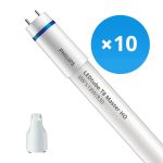 Fordelspakke 10x Philips LED Lysrør T8 MASTER (EM/Mains) High Output 8W 1000lm - 830 varm hvid | 60cm - erstatter 18W