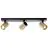 Brilliant Marty Loftlampe Aluminium Sandet Sort Guld 15W 1050lm - 830 Varm Hvid | Inkl. 3x GU10