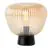 Brilliant Bordlampe Kaizen Glas Metal Sort Beige | 250mm - Egnet til 1x E27