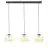 Brilliant Kaizen Pendel Lampe Glas Pendel Lampe Metal Sort Beige | Egnet til 3x E27