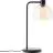 Brilliant Bordlampe Casto Glas Metal Sort Beige | 190mm - Egnet til 1x E27