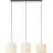 Brilliant Teddy Pendel Lampe Metal Tekstil Beige | Egnet til 3x E27