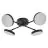 Ledvance LED Decor Spot Moon Stål Sort 21W 1120lm - 830 Varm Hvid | Skridt