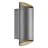 Nordlux Nico Vægbelysning Aluminium Antracit Up & Down | IP54 - Egnet til 2x GU10