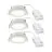 Fordelspakke 3x Nordlux Downlight Olea Hvid 4.4W 345lm 110D - 930 | 68mm - IP65 - Bedste Farvegengivelse