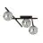 Emibig Loftlampe Smart Stål Sort | Egnet til 3x E14 - Max 10W