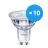 Fordelspakke 10x Philips Corepro LED Spot GU10 PAR16 4.6W 355lm 36D - 827 ekstra varm hvid | erstatter 50W