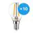 Fordelspakke 10x Noxion Lucent LED E14 Kugle filament klar 4.5W 470lm - 827 ekstra varm hvid | erstatter 40W