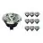 Fordelspakke 10x Noxion Lucent LED Spot GU10 AR111 15W 850lm 40D - 927 Ekstra Varm Hvid | Bedste Farvegengivelse - Dæmpbar - Erstatter 75W