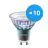 Fordelspakke 10x Philips MASTER LED Spot ExpertColor GU10 PAR16 3.9W 280lm 25D - 930 varm hvid | bedste farvegengivelse - dæmpbar - erstatter 35W