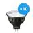 Fordelspakke 10x Philips Master LED Spot GU5.3 MR16 7.5W 500lm 24D - 930 varm hvid | bedste farvegengivelse - dæmpbar - erstatter 50W