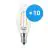 Fordelspakke 10x Philips Corepro LED Kerte E14 Snoet Kerte filament klar 2W 250lm - 827 ekstra varm hvid | erstatter 25W