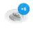 Fordelspakke 6x Noxion Forsænket Spot Logic MR16 Vipbar Hvid | Udsnit 80mm - GU10 sokkel