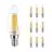 Fordelspakke 10x Noxion Lucent LED E14 Kerte filament klar 4.5W 470lm - 827 ekstra varm hvid | dæmpbar - erstatter 40W