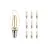 Fordelspakke 10x Noxion Lucent LED E14 Kerte filament klar 2.5W 250lm - 827 ekstra varm hvid | dæmpbar - erstatter 25W