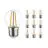 Fordelspakke 10x Noxion Lucent Lustre LED E27 Kugle filament klar 2.5W 250lm - 827 ekstra varm hvid - erstatter 25W