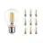 Fordelspakke 10x Noxion Lucent filament LED E27 Pære klar 7W 806lm - 827 ekstra varm hvid | erstatter 60W