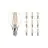 Fordelspakke 10x Noxion Lucent Lustre LED E14 Kugle filament klar 2.5W 250lm – dæmpbar - erstatter 25W