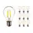 Fordelspakke 10x Noxion Lucent LED E27 Pære filament klar 8.5W 1055lm - 827 ekstra varm hvid | dæmpbar - erstatter 75W