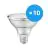 Fordelspakke 10x Ledvance LED Spot E27 PAR30 10W 633lm 36D - 927 Ekstra Varm Hvid | Bedste Farvegengivelse - Dæmpbar - Erstatter 75W