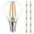Fordelspakke 10x Noxion Lucent LED E14 Kugle filament klar 2.5W 250lm - 827 ekstra varm hvid | erstatter 25W