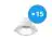 Fordelspakke 15x Noxion LED Downlight Apollo 9W 1100lm 60D - 840 Kold Hvid | 145mm - Udsnit 120mm - UGR 