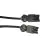 Noxion GST - Kompatibel Forlængerkabel Sort - Han + Hun - 1,5m - 3 pole 1,5mm2
