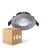 Fordelspakke 10x Noxion LED Vipbar Slim Spot Sølv Runde 6W 550lm 60D - 927 Ekstra Varm Hvid | 85mm - IP54 - Dæmpbar - Bedste Farvegengivelse