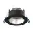 Noxion LED Spot Ares Dyb ring Sort 6W 540lm 927-940 3CCT - med Indre Ring Sølv | Udsnit 68mm