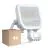 Fordelspakke 4x Ledvance LED Projektør Aluminium Hvid 17W 2400lm 100D - 840 Kold Hvid | IP65 - Bevægelses- Og Lyssensor - Symmetrisk