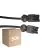 Fordelspakke 50x Noxion GST - Kompatibel Forlængerkabel Sort - Han + Hun - 1m - 3 pole 1,5mm2