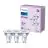 Fordelspakke 3x Philips LED Spot GU10 PAR16 5W 390lm 36D - 840 Kold Hvid