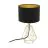 Eglo Bordlampe Carlton 2 Stål Guld Sort | IP20 - Egnet til 1x E14 