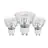 Fordelspakke 3x Eglo LED Spot GU10 PAR16 13.5W 345lm 38D - 830 Varm Hvid | Erstatter 50W