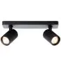 Brilliant Marty Loftlampe Aluminium Sandet Sort 10W 700lm - 830 Varm Hvid | Inkl. 2x GU10