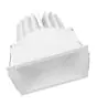 Ledvance LED spot Firkant Mørklight Vipbar Hvid 8W 650lm 36D - 830 varm hvid | Udsnit 83mm