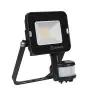 Ledvance LED projektør Kompakt sort 10W 1000lm 100D - 840 kold hvid | IP65 - symmetrisk - Bevægelses- og lyssensor