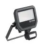 Ledvance LED Projektør Aluminium Sort 17W 2200lm 100D - 830 Varm Hvid | IP65 - Bevægelses- Og Lyssensor - Symmetrisk