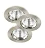 Fordelspakke 3x Nordlux Spot Fremont Metal Grå 4.5W 345lm 36D - 827 Ekstra Varm Hvid | 85mm - IP23- Dæmpbar