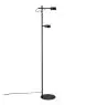Nordlux Clyde Gulvlampe Metal Sort 8W 350lm - 827 Ekstra Varm Hvid | 3-Trin Dæmpbar