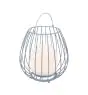 Nordlux Bordlampe Jim To-Go Portable Batteri Metal Grå 3W 300lm - 827 Ekstra Varm Hvid | 3-Trin Dæmpbar 